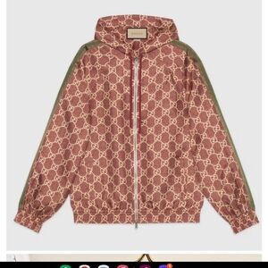 Authentic Gucci GG Supreme Monogram Silk Jacket